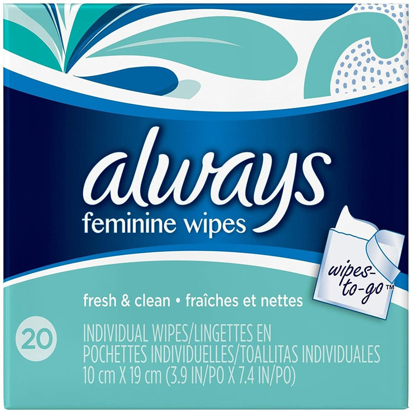 Always Lightly Scented Wipes-to-Go - 20 Ct