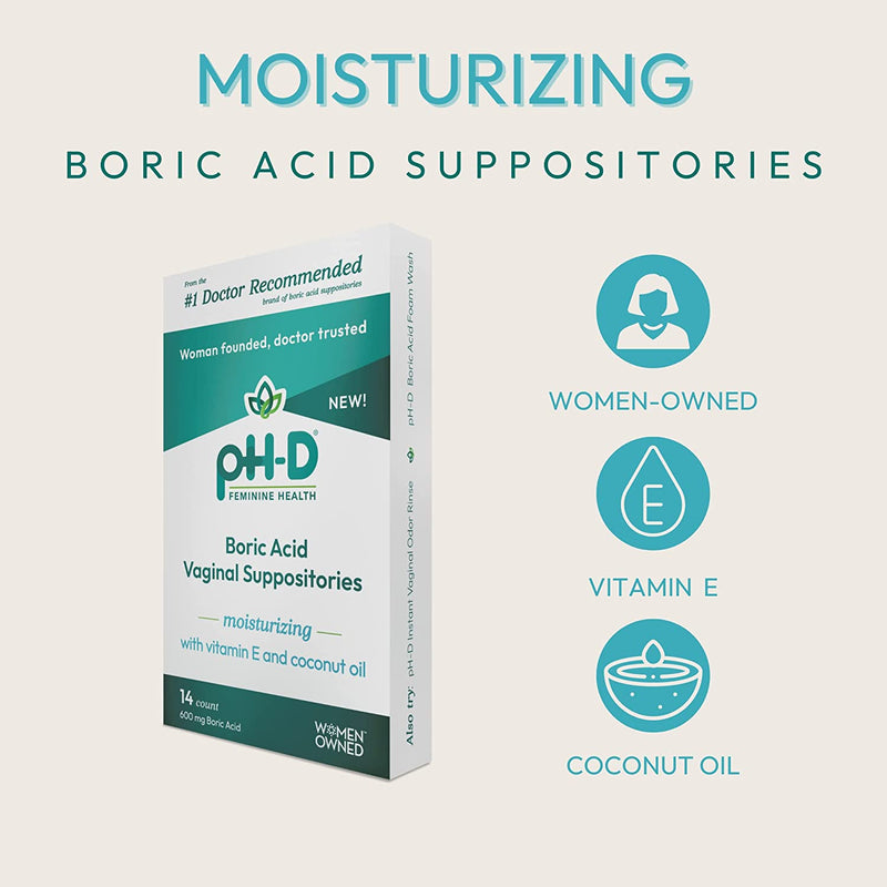 PH-D BORIC ACID VAGINAL SUPPOSIT X 14