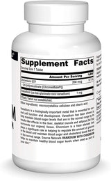 Source Naturals Vanadium With Chromium 180 Tablets