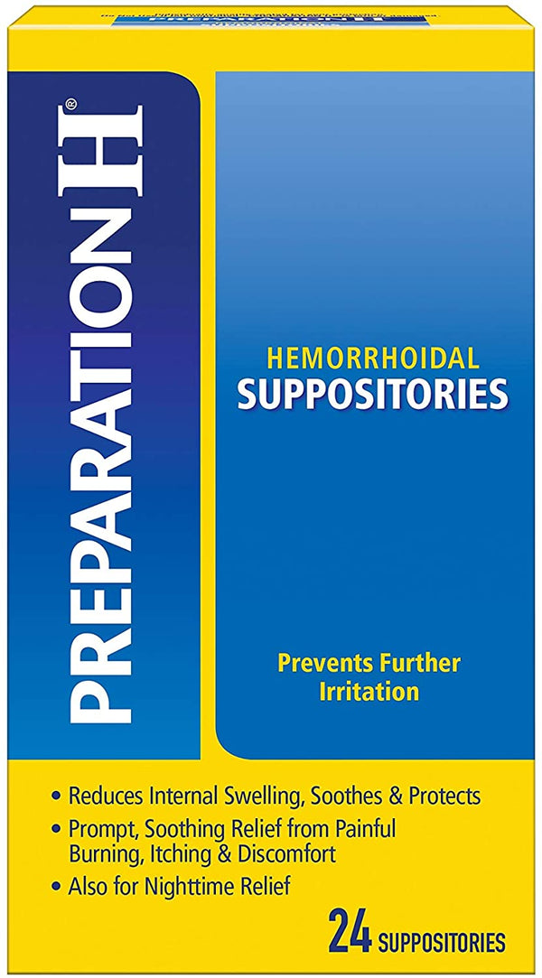 Preparation H Hemorrhoid Symptom Treatment Suppositories