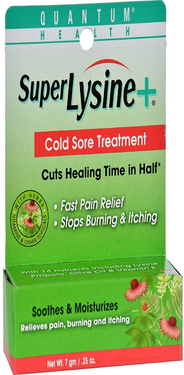 Quantum Super Lysine Plus Cold Sore Treatment Cream 0.25 Oz