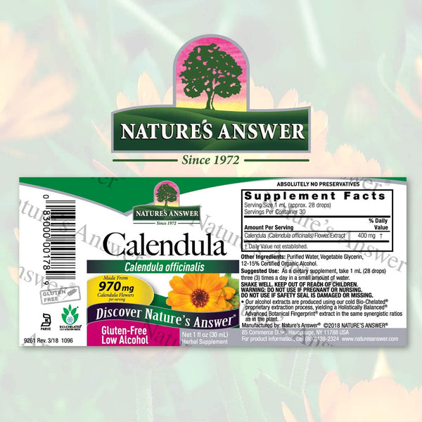 NATURES ANSWER CALENDULA FLOWER 1 Oz
