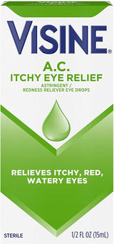 Visine A.C Astringent Redness Reliever Eye Drops, 0.5 Fluid Ounce