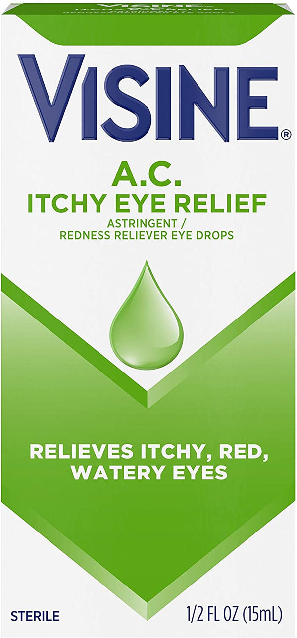 Visine A.C Astringent Redness Reliever Eye Drops, 0.5 Fluid Ounce