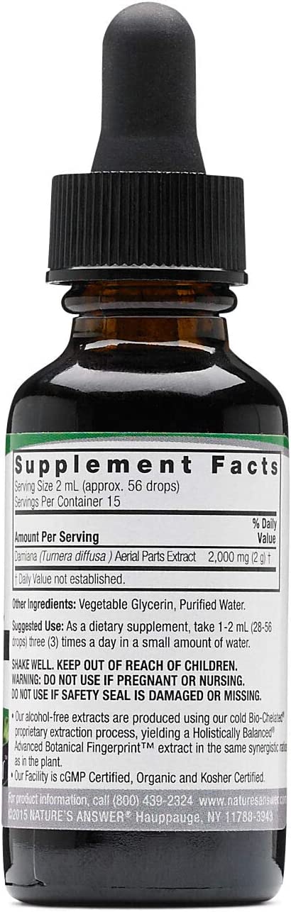 NATURES ANSWER DAMIANA EXTRACT 1Oz