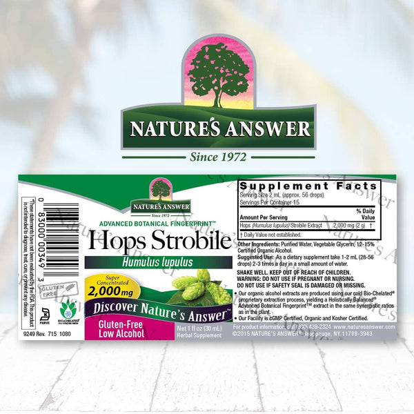 NATURES ANSWER HOPS STROBILE 1 Oz
