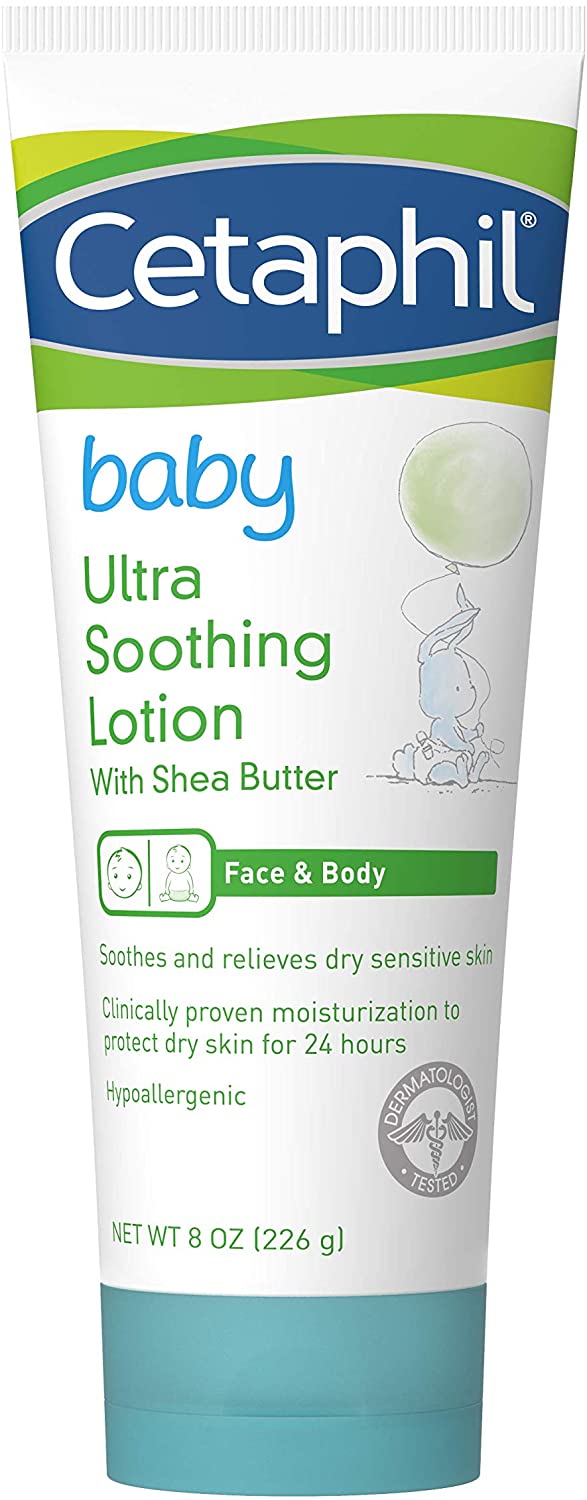 Loción ultra relajante de cetaphil baby con manteca de karité 8 oz
