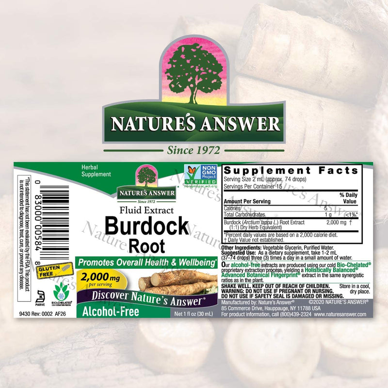 Natures Respuesta Burdock Root 1 oz