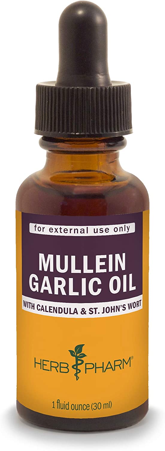 HERBS PHARM MULLEIN GARLIC OIL 1Oz