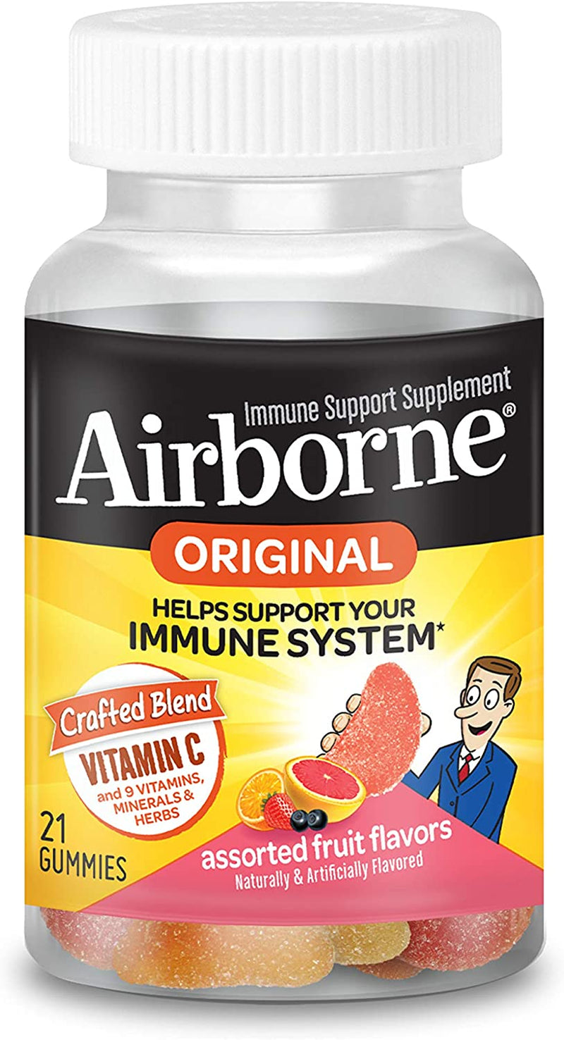 Airborne Assorted Fruit Flavored 21 Gummies