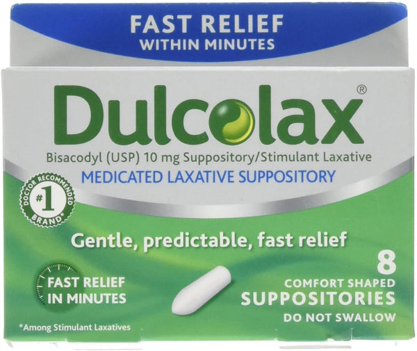 DULCOLAX Suppositories 10mg 8ct