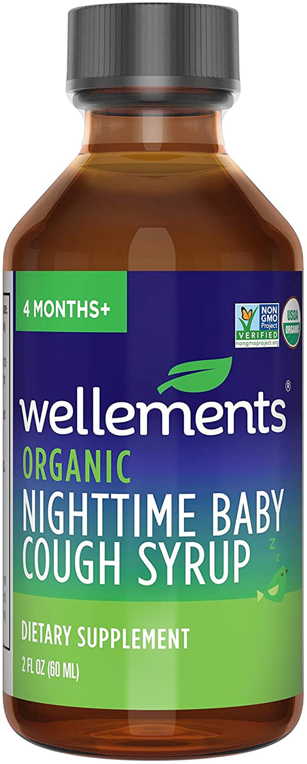 Wellements Organic Night Time Baby Cough & Mucus Syrup 2 fl oz