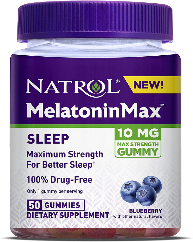 Natrol melatonin max 10mg gummiesx50