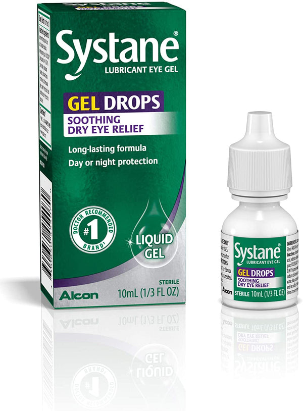 Systane Lubricant Eye and Gel Drops.