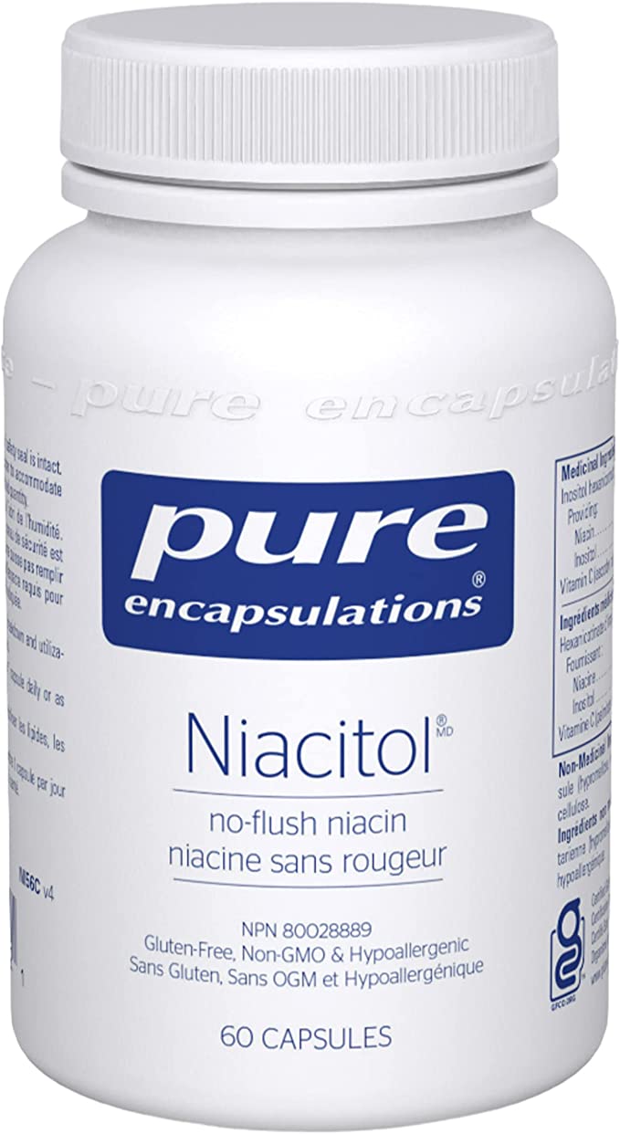 Encapsulaciones puras niacitol 500mg 60 cápsulas
