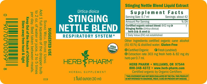 HERBS PHARM STINGING NETTLE BLEND 1 Oz