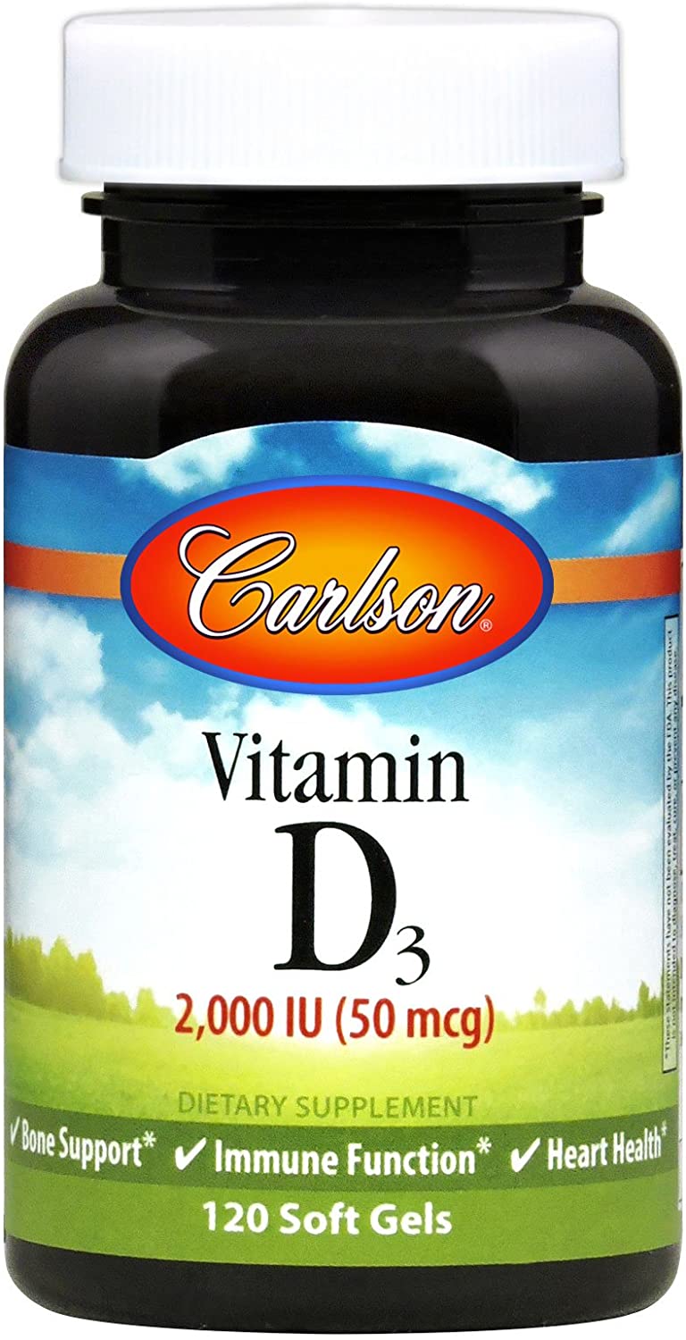 Carlson Vitamins D3 2000iu Softgels