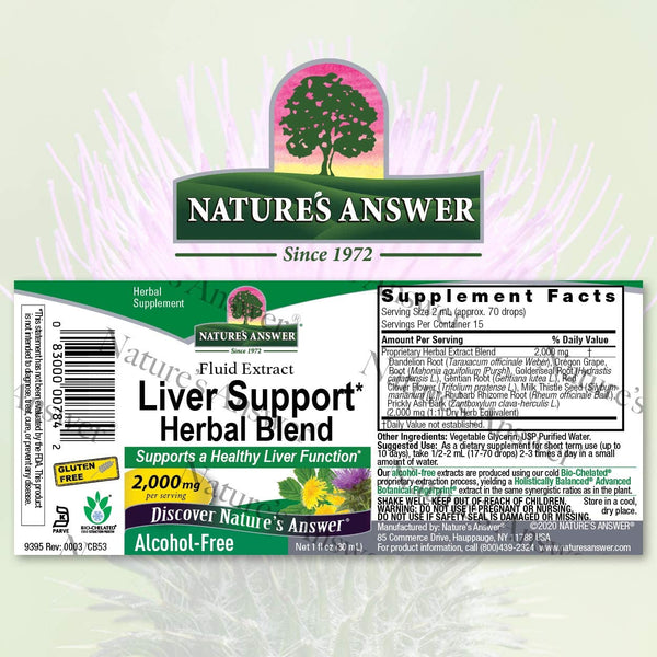 NATURES ANSWER LIVER SUPPORT HERBAL BLEND 1Oz