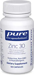 Encapsulaciones puras zinc 30 60 cápsulas