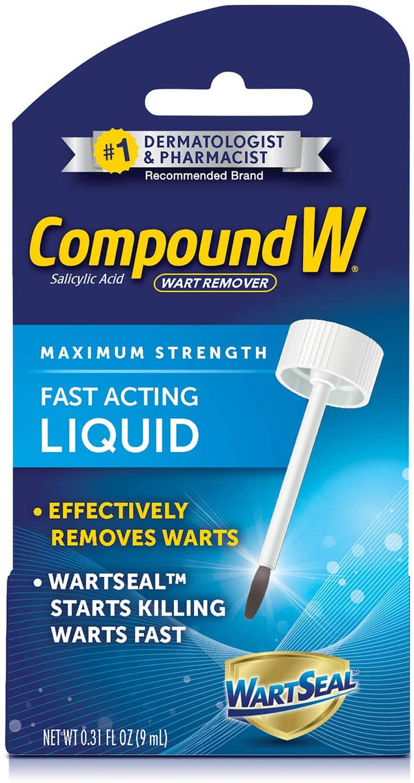 Compound W Maximum Strength Fast Acting Liquid Wart Remover, 0.31 fl oz