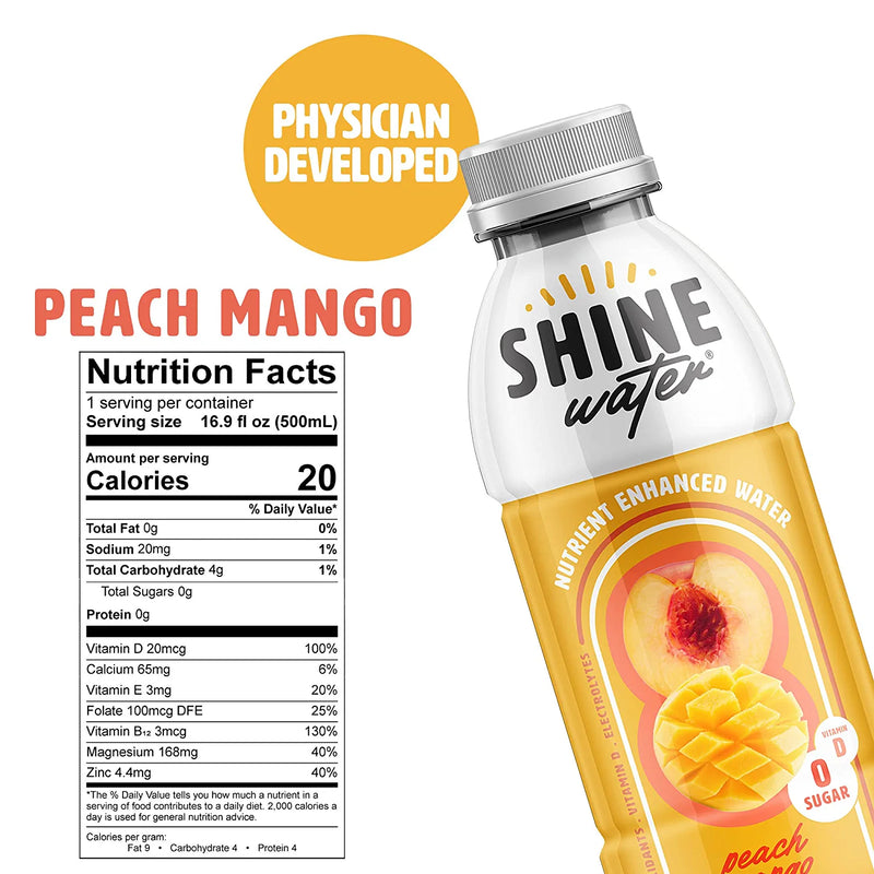 ShineWater Peach Mango 16.9 Fl Oz