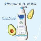 Mustela Hydra Bebe Body Lotion with Natural Avocado, Jojoba & Sunflower Oil 25.35 Oz