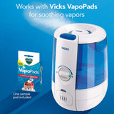 Vicks Ultrasonic Cool Relief Filter Free Humidifier with VapoSteam
