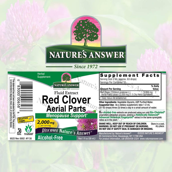 Naturaleza responde piezas aéreas de trébol rojo 1oz