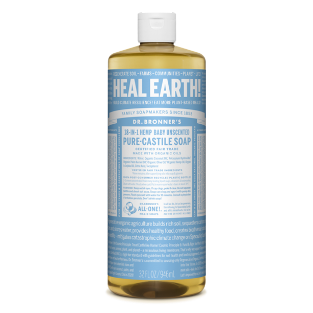 Dr. Bronner's Citrus Baby Unscented Pure-Castile Soap 2 oz