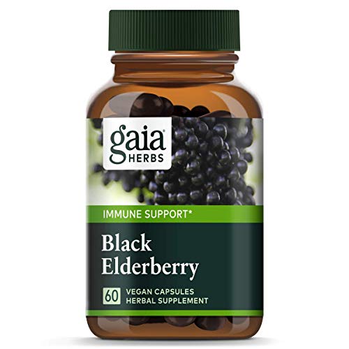 Gaia Herbs Cápsulas líquidas negras de saúbdas