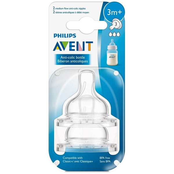 Avent Silicone Nipple Medium Flow 3