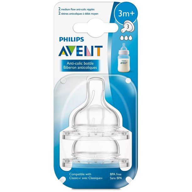 Avent Silicone Nipple Medium Flow 3