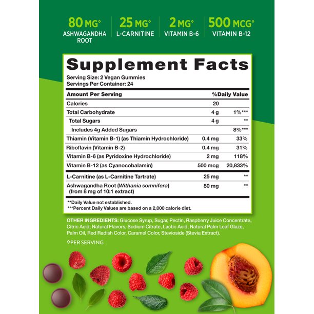 Nature's Truth B-12 Energy Gummies - Peach Raspberry 48 ct Nature's Truth B-12 Energy Gummies - Peach Raspberry 48 ct