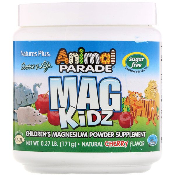 Nature's Plus Animal Parade Mag Kidz Cherry Cherry de Magnesio para niños 0.37 lb