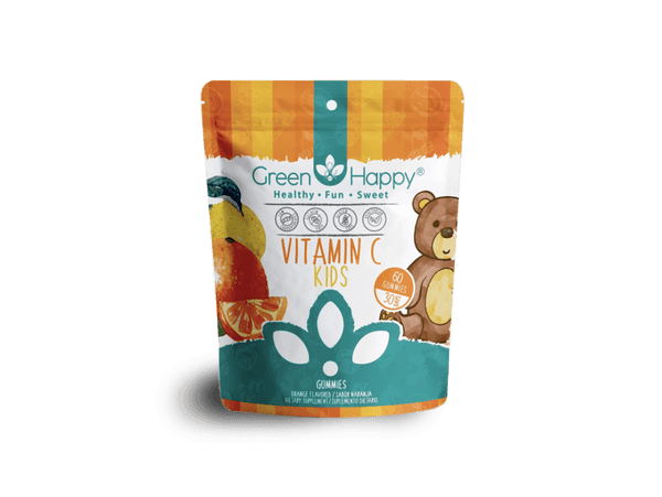 Vitamina C verde y feliz Vitamina C gomitas para niños 5.4 oz