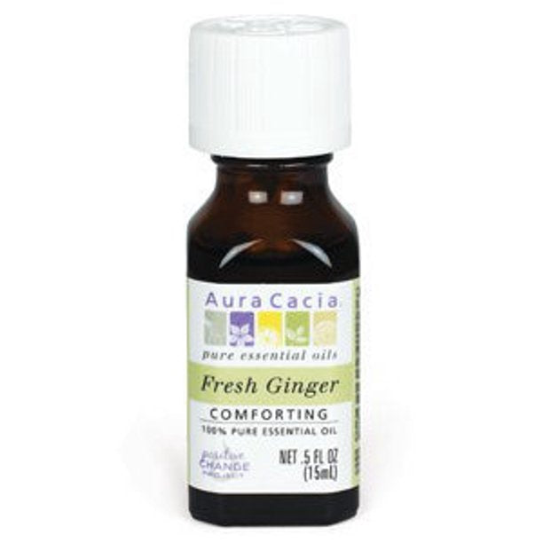 Aura Cacia Essential Fresh Ginger 0.5 Ounce
