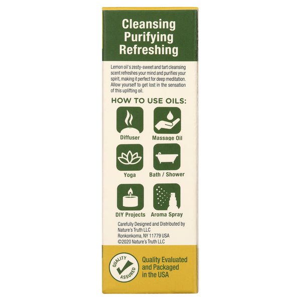 Nature's Truth Aromatherapy 100% Pure Lemon Essential Oil 15Ml