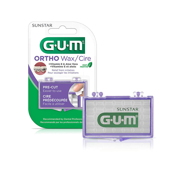 GUM Orthodontic Wax, Mint with Vitamin E and Aloe Vera