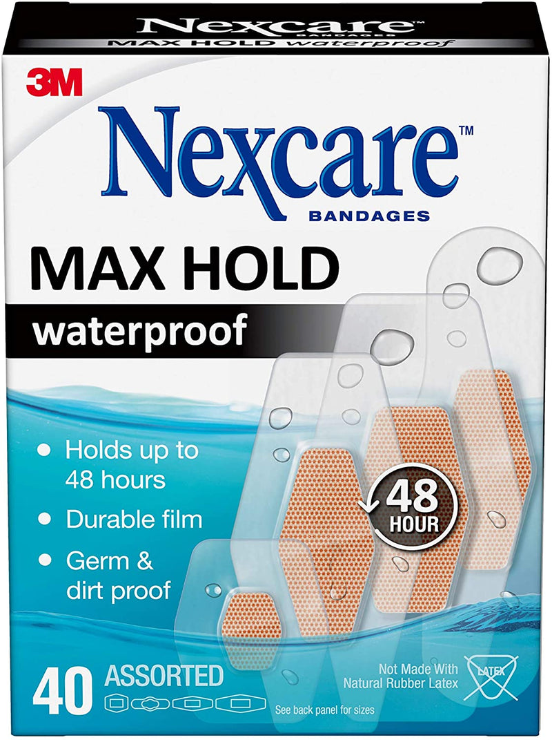 Nexcare Max Hold Waterproof Bandages