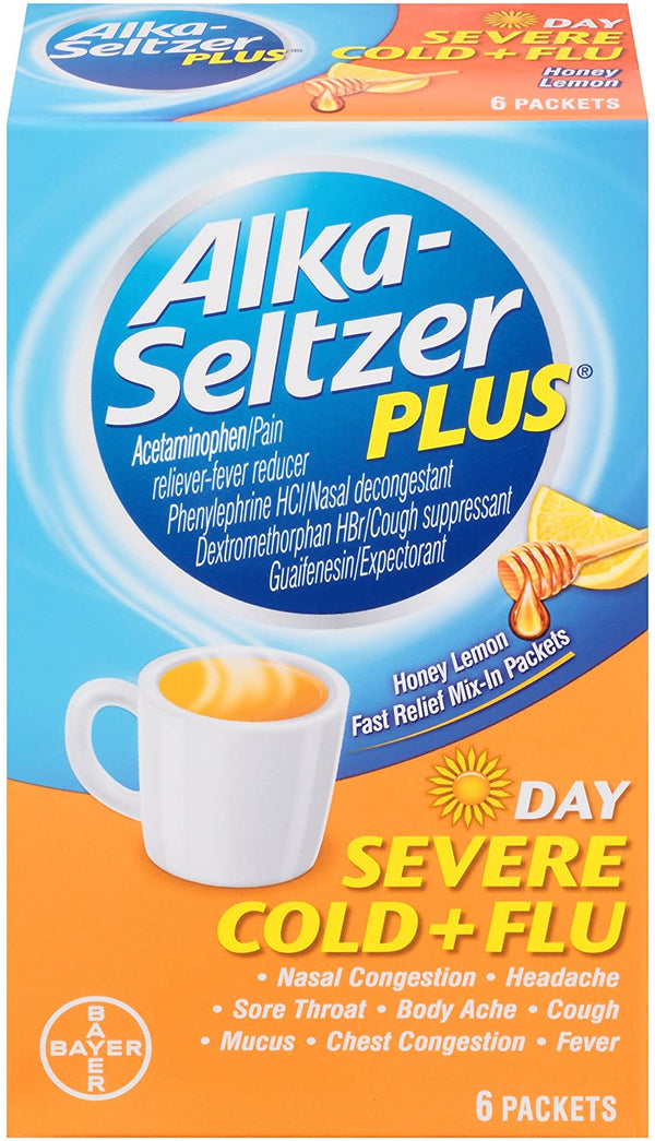 Alka-Seltzer Plus Severe Cold Powder, 6 Count