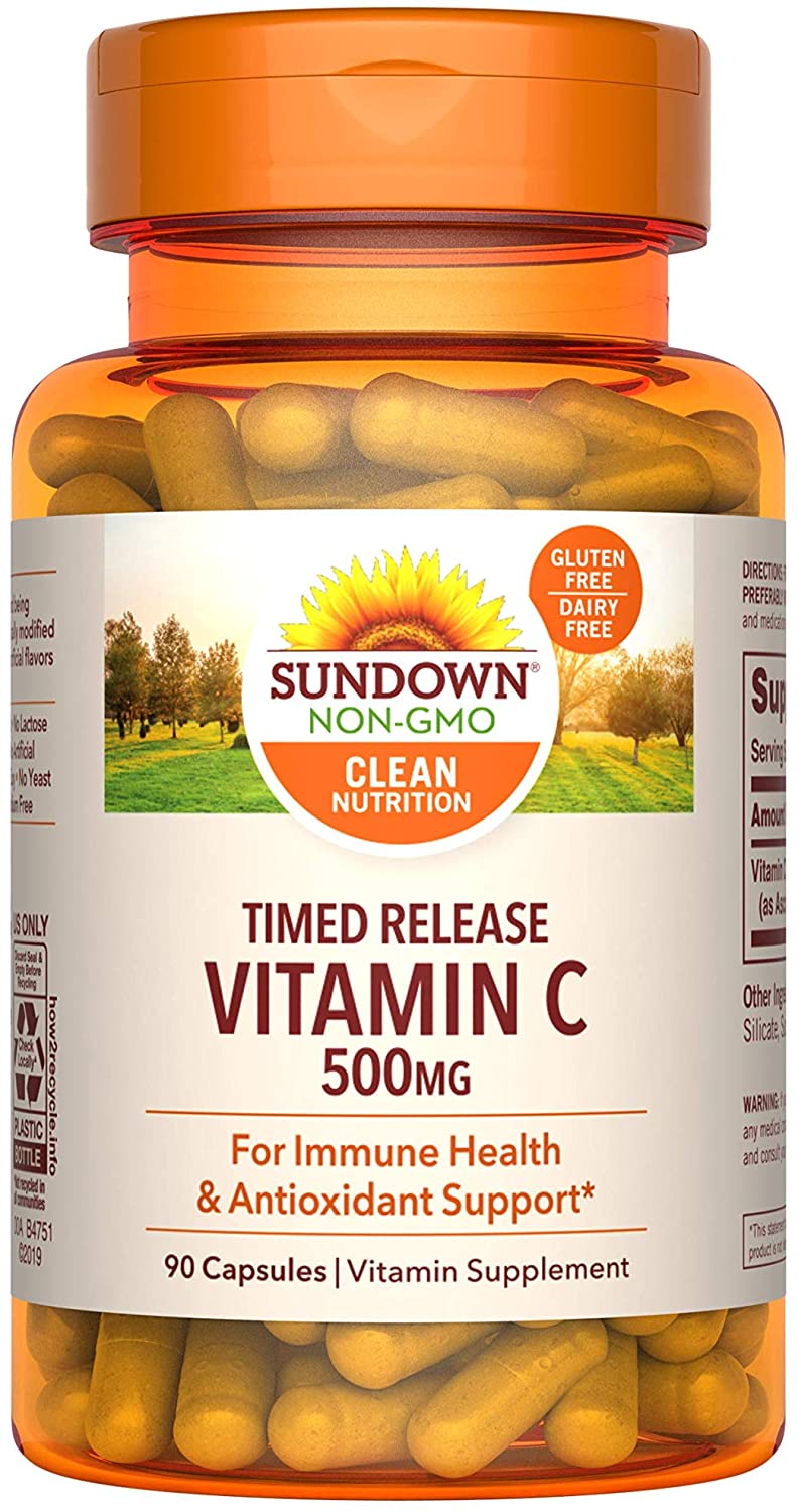 Vitamina C del al atardecer cápsulas de 500 mg