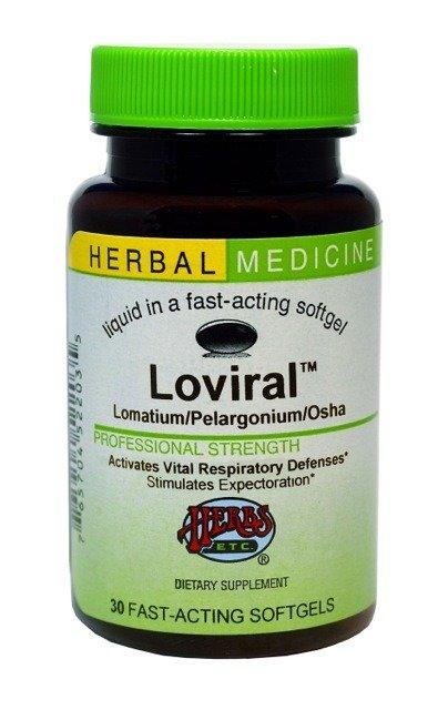 Hierbas, etc., Loviral, 30 Softgels de acción rápida