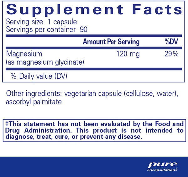 Pure Encapsulations Magnesium Glycinate Capsules