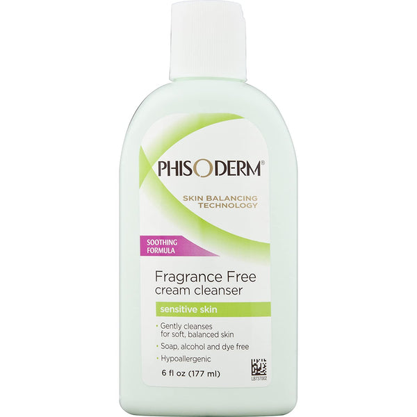 Phisoderm Fragance Free Cream Cleanser para piel sensible 6 oz