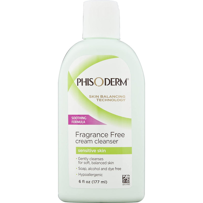 Phisoderm Fragance Free Cream Cleanser para piel sensible 6 oz