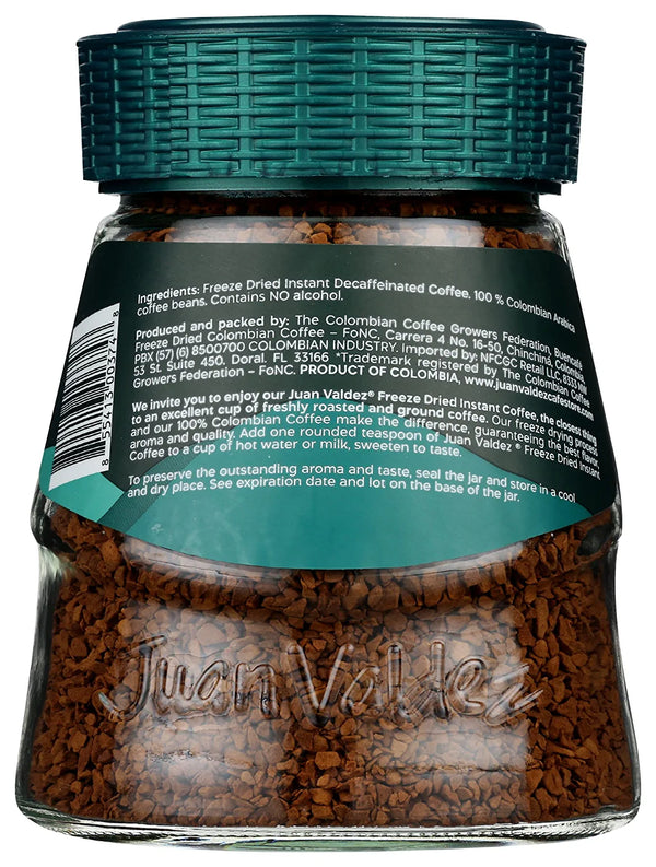 Juan Valdez Decaffeinated Instant Freeze Coffee 3.5 oz