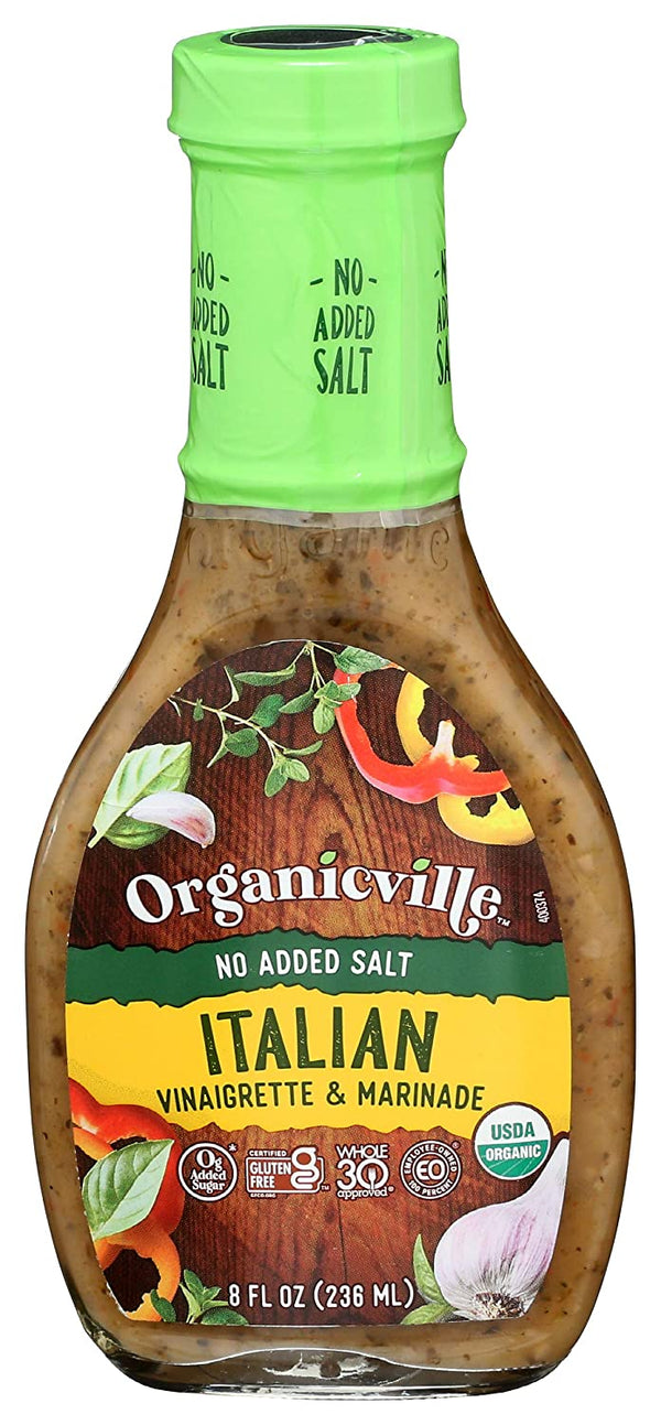 ORGANICVILLE Organic Salt Free Italian Dressing, 8 oz