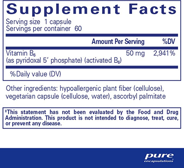 Pure Encapsulations P5P 50 60 Capsules