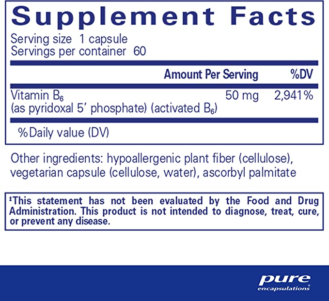 Pure Encapsulations P5P 50 60 Capsules
