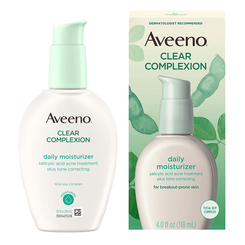 Aveeno Clear Complexion Salicylic Acid Acne-Fighting Daily Face Moisturizer 4 oz